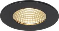 SLV Patta-I LED inbouwlamp rond, zwart mat