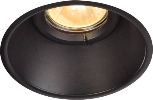 SLV Onopvallende plafondinbouwlamp Horn-O zwart