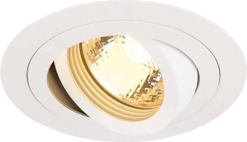 SLV New Tria 1 inbouwspot QPAR51 rond wit