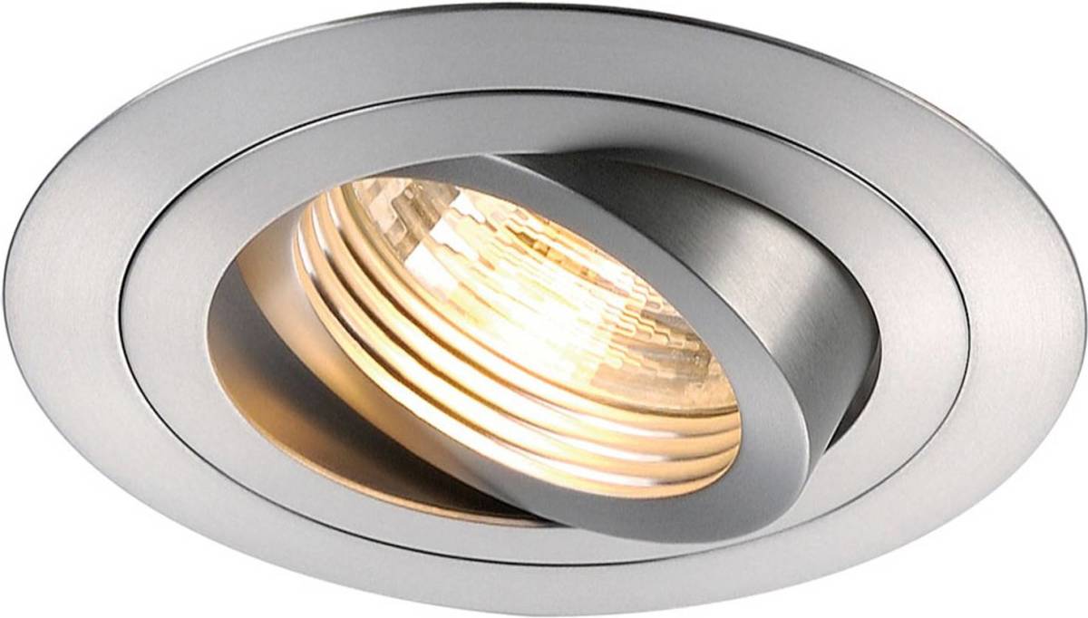 SLV New Tria 1 inbouwspot QPAR51 rond alu
