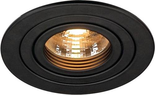 SLV New Tria 1 inbouwspot QPAR51 rond zwart
