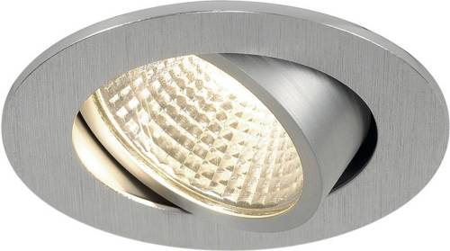 SLV New Tria 1 set LED inbouwspot rond alu