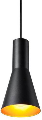 SLV Phelia hanglamp zwart/goud, Ø 13 cm