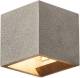SLV Solid Cube beton-wandlamp, zwart
