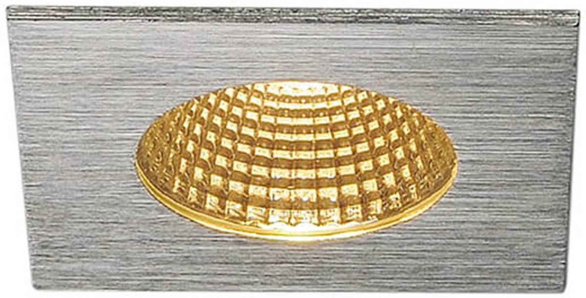 SLV Plafond inbouwlamp Patta-I - alu geborsteld