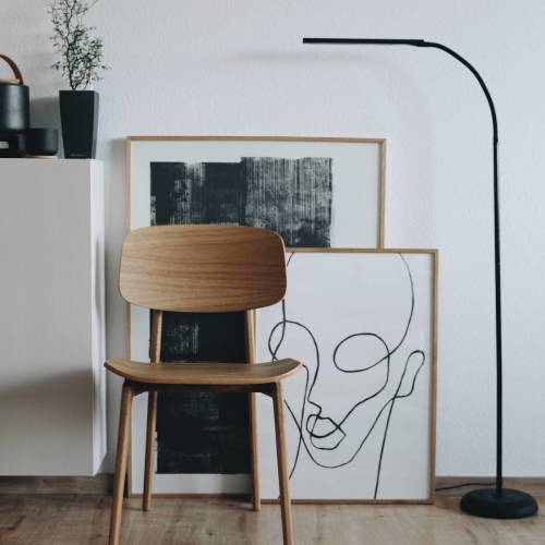 Maul LED vloerlamp MAULpirro dimbaar, zwart