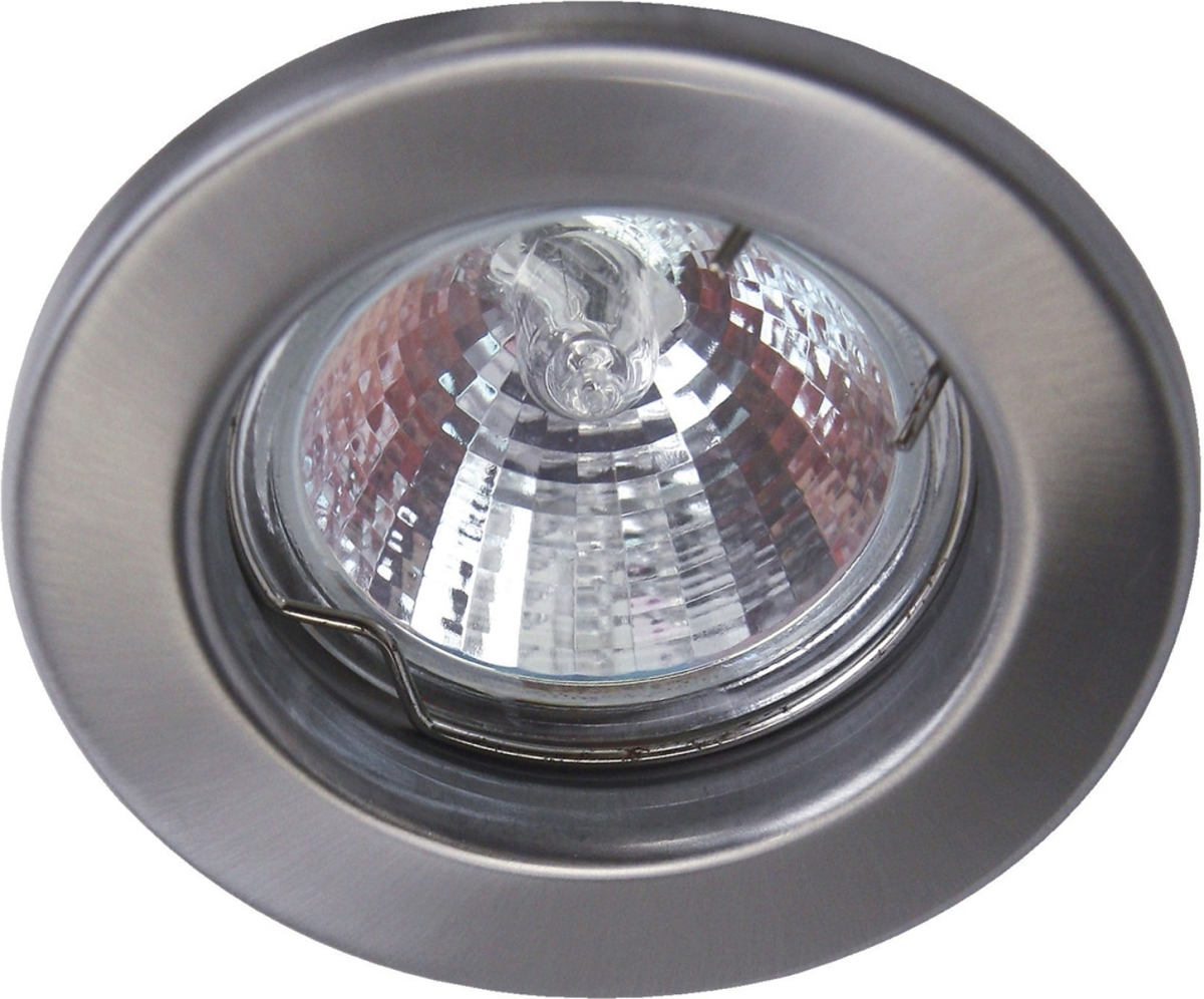 Heitronic Rvs MR16-inbouwspot 12V, niet zwenkbaar