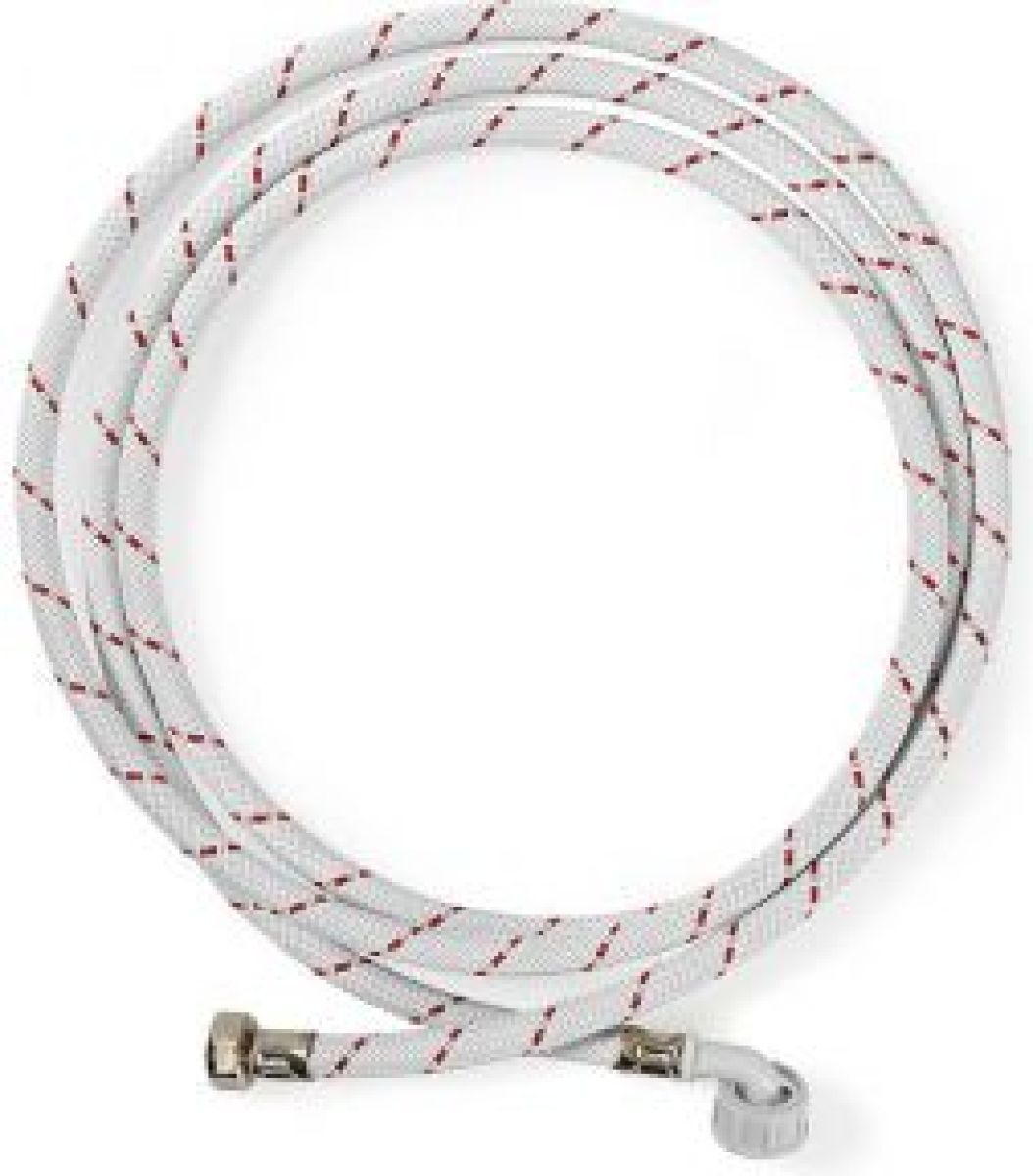 Nedis Nylon Toevoerslang | 1/2'' Recht - 3/4'' Gehoekt | 10 Bar | 90 °C | 2,50 m