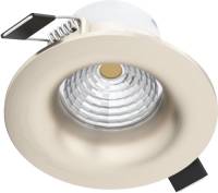 Eglo LED inbouwspot Saliceto rond stijf 2.700K nikkel