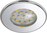 Briloner Efficiënte LED inbouwspot Nikas IP44 chroom