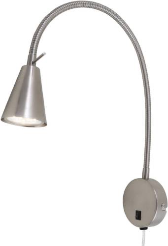 Briloner LED wandlamp 2082 met wandelement, nikkel