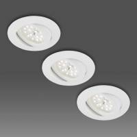 Briloner Witte LED inbouwspot 3 per set