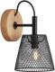 Briloner Wood & Style 2077 lamp+kap van geperforeerd gaas