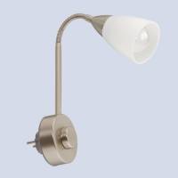 Briloner Dimbare stekkerlamp Dimmi mat nikkel