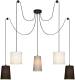 Briloner Hanglamp 4107-055, 5-lamps, decentrale ophanging