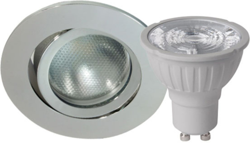 Megatron Megaman DecoclicSet inbouwspot GU10 5,2W zilver