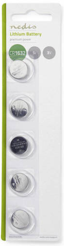 Nedis Lithium knoopcel-batterij CR1632 | 3 V | 5 stuks | Blister