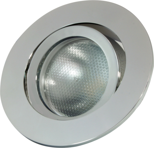 Megatron LED inbouwring Decoclic GU10/GU5.3, rond, zilver