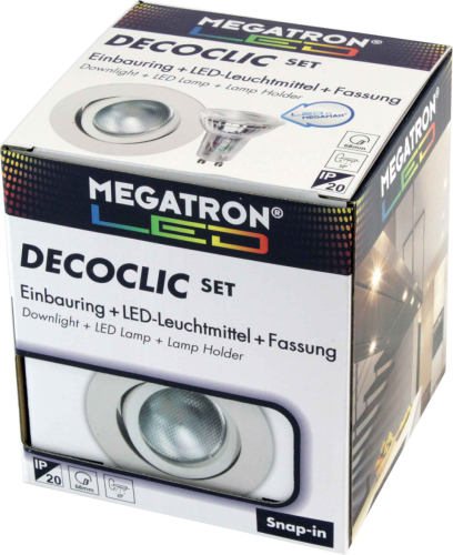 Megatron LED inbouwspot Decoclic set GU10 4,5W LED, wit