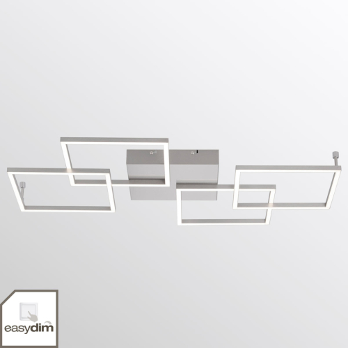 Paul Neuhaus LED plafondlamp Inigo m. vier lampjes - langwerpig
