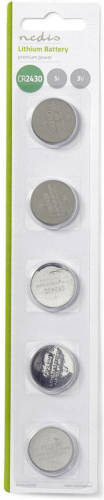Nedis Lithium knoopcel-batterij CR2430 | 3 V | 5 stuks | Blister