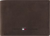 Tommy hilfiger Portemonnee JOHNSON MINI CC FLAP COIN POCKET van hoogwaardig leer