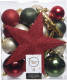 Decoris kerstbal (set van 33) (ø8 cm)