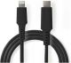 Nedis Apple Lightning Cable | Apple Lightning 8-Pin Male - USB-C™ | 1.0 m | Black