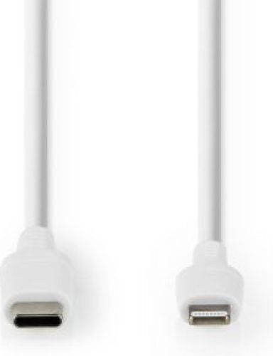 Nedis Apple Lightning Cable | Apple Lightning 8-Pin Male - USB-C™ | 1.0 m | White