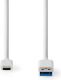 Nedis USB 3.1 Cable (Gen2) | USB-C™ Male - A Male | 1.0 m | White