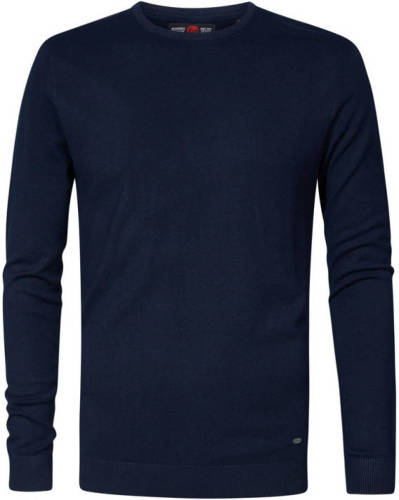 Petrol Industries fijngebreide pullover midnight navy