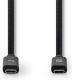 Nedis USB 3.1 Cable (Gen2) | USB-C™ Male - USB-C™ Male | 1.0 m | Black