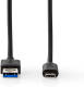 Nedis USB 3.1 Cable (Gen2) | USB-C™ Male - A Male | 1.0 m | Zwart