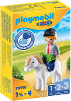 PLAYMOBIL 1,2,3 Jongen met pony (70410)