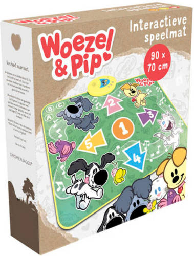 Studio 100 speelmat interactief Woezel & Pip junior 37 cm groen