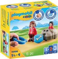 PLAYMOBIL 1,2,3 Hondentrein (70406)