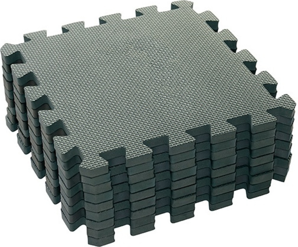 BabyDan speelmat junior 90 cm foam grijs 9 delig