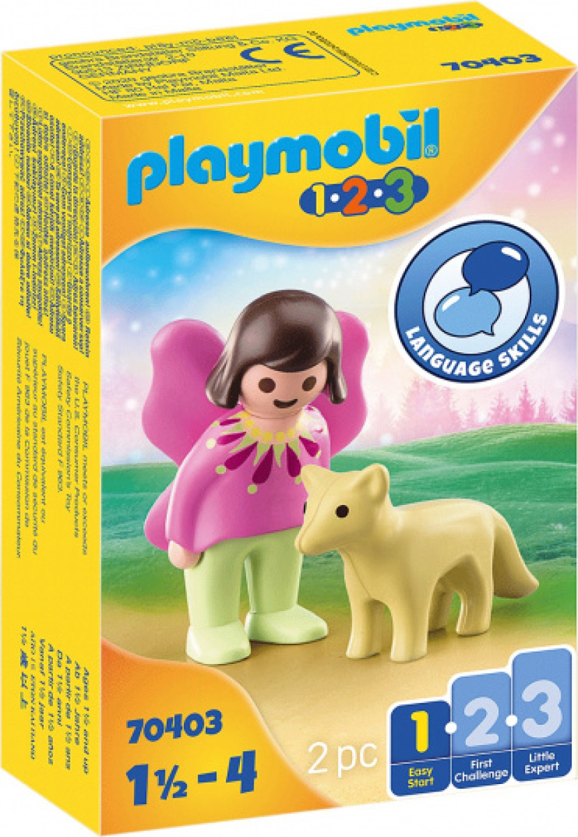 PLAYMOBIL 1,2,3 Feeënvriendin met vos (70403)