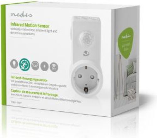 Nedis Bewegingsmelder | Schuko Type F | Instelbare Vertragingstijd, Omgevingslicht en Lichtgevoeligheid