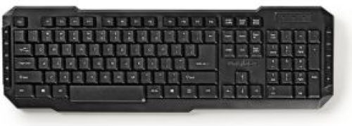 Nedis Bedraad USB-toetsenbord | Multimediatoetsen | US International