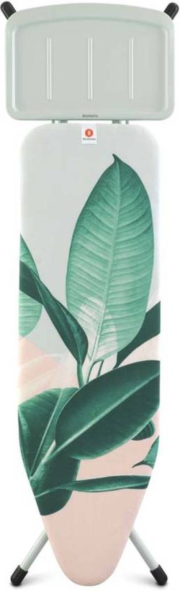 Brabantia strijkplank B met solide stoomunithouder - 124x38 cm - Tropical Leaves