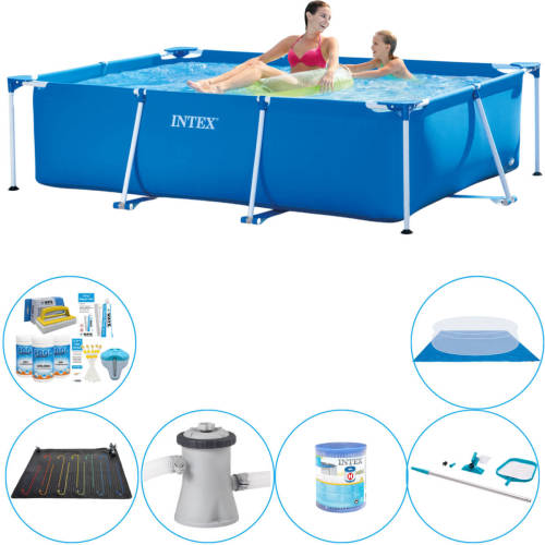 Intex Frame Pool Rechthoekig 220x150x60 Cm - 7-delig - Zwembad Pakket