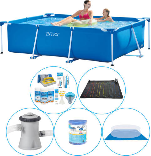 Intex Frame Pool Rechthoekig 220x150x60 Cm - 6-delig - Zwembad Plus Accessoires