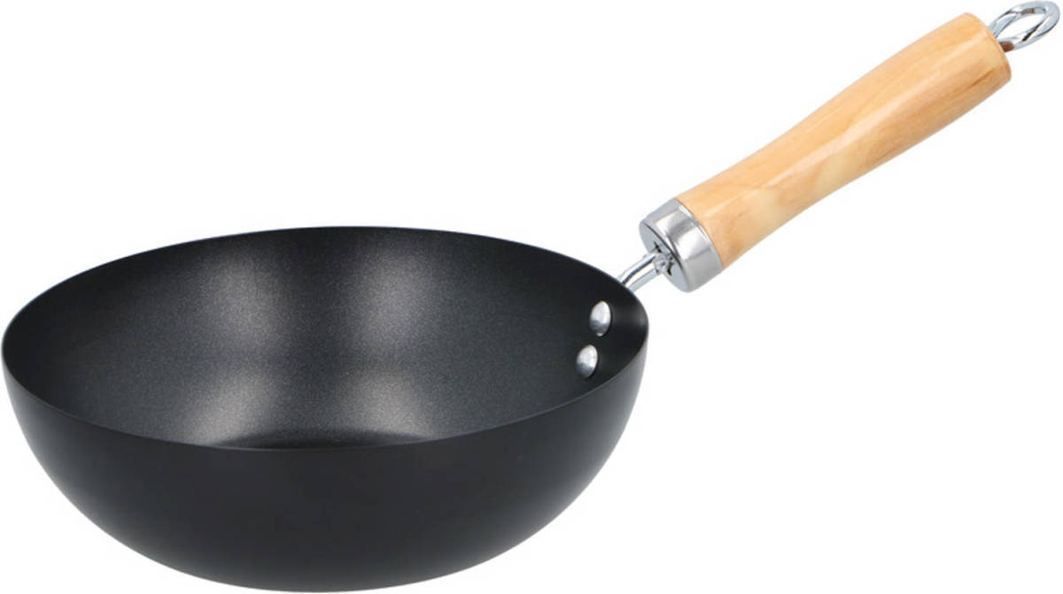 Alpina Wok Pan Houten Handvat 20 Cm - Steelpannen