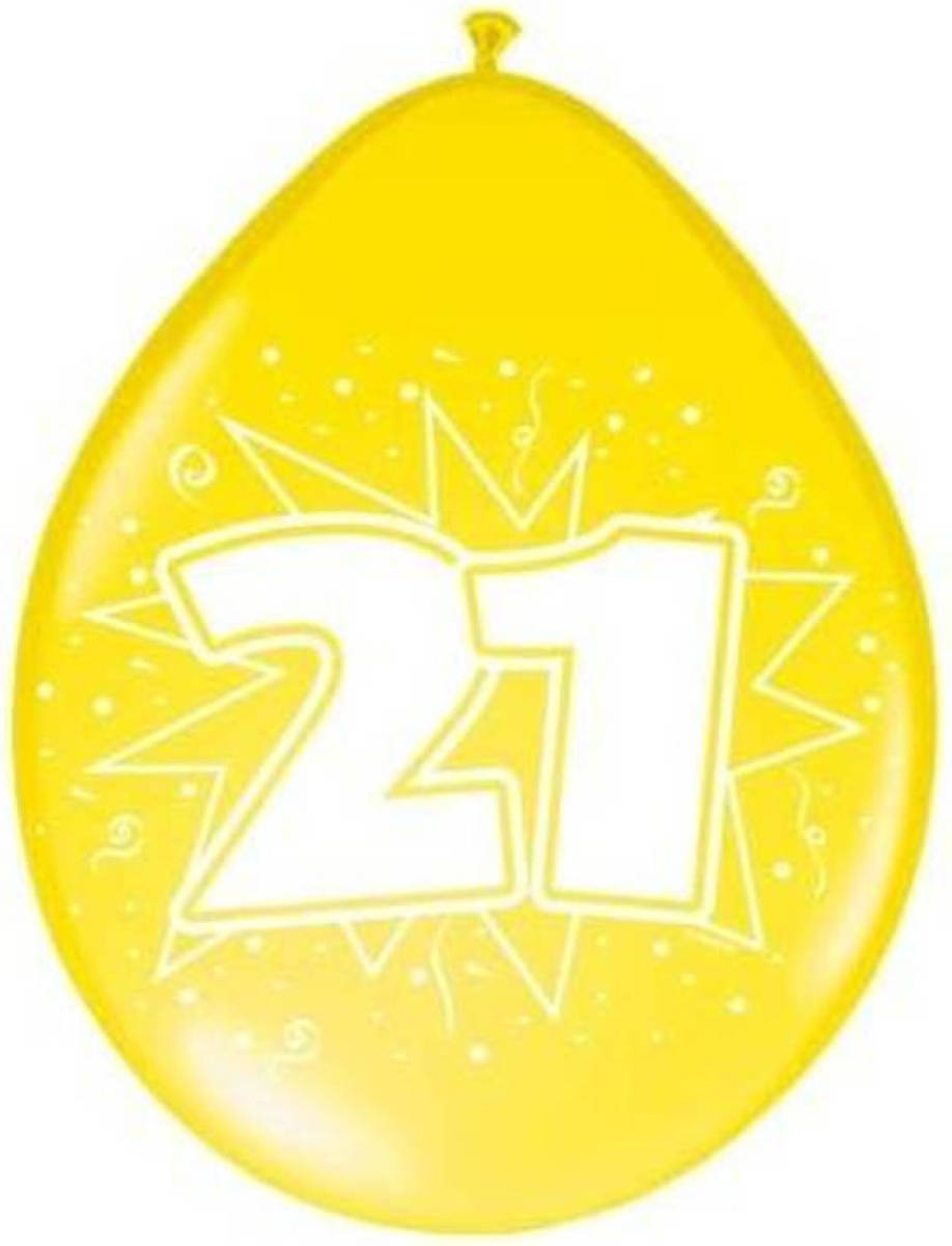 Amigo 21 Jaar Ballonnen - 8 Stuks