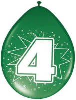 Amigo Ballonnen 4 Jaar - 8 Stuks