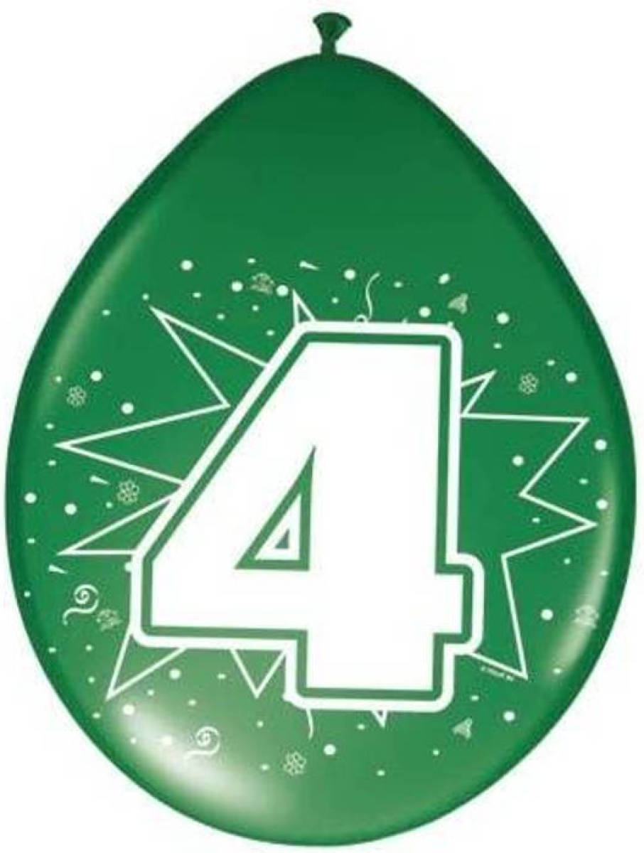 Amigo Ballonnen 4 Jaar - 8 Stuks