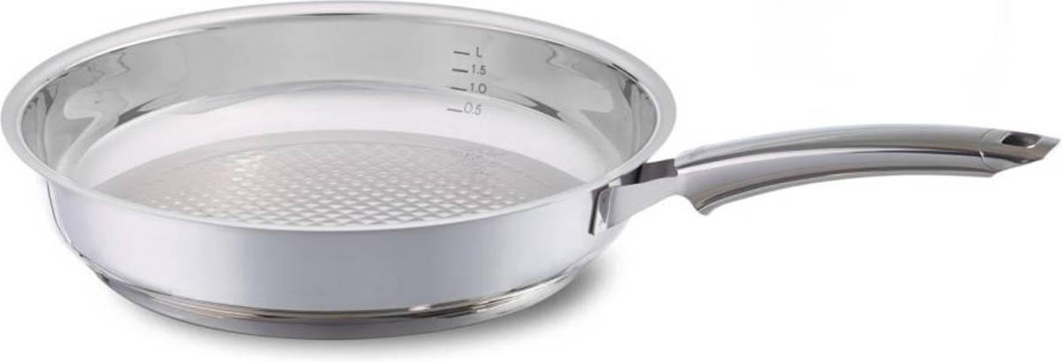 Fissler Crispy Steelux Premium Koekenpan Zonder Deksel - Ø 28 Cm