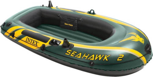 Intex Opblaasboot Seahawk 2 Tweepersoons Groen 236 X 114 X 41 Cm