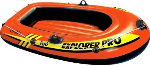 Intex Explorer Pro 100 Opblaasbare Boot - Rood/geel